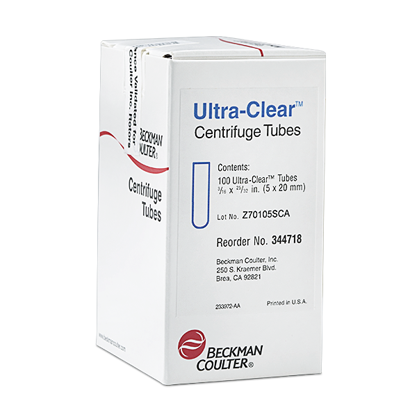 344718_175 µL Ultra-Clear Tube, 5 x 20mm - 100Pk